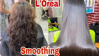 L’Oréal Hair Smoothing Straightening कैंसे करे HAIR SMOOTHING हिंदी में। Step by Step [upl. by Emmet]