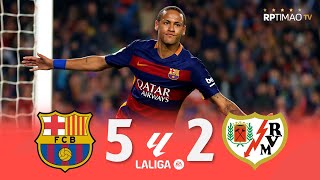 Barcelona 5 x 2 Rayo Vallecano Neymar 4 Goals ● La Liga 1516 Extended Goals amp Highlights ᴴᴰ [upl. by Davidson]