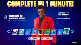 How To COMPLETE ALL OPENING NIGHT QUESTS in Fortnite Festival Quests [upl. by Hayn136]