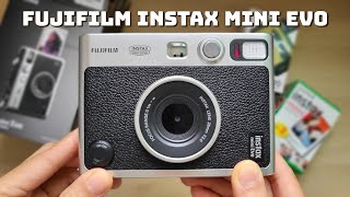 Fujifilm Instax Mini Evo unboxing  How to use demo  BEST Instant Camera amp Printer for Smartphone [upl. by Nanah]