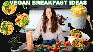 HEALTHY VEGAN BREAKFAST IDEAS 🥞 not oatmeal or smoothies [upl. by Ykvir]