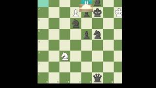 QUEEN SACRIFICE amp KNIGHT UNDERPROMOTION sacrifice chess checkmate shorts [upl. by Gnanmas]