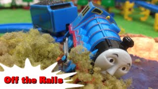 Tomy Plarail Thomas quotOff the Railsquot quotGordon Takes a Dipquot トーマス プラレール ガチャガチャ ゴードンみぞにはまる [upl. by Nahor]