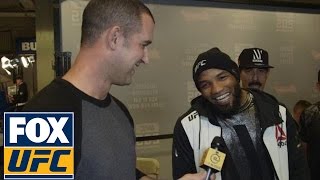 Yoel Romero reacts to flattering tweets from Daniel Cormier  UFC 205 [upl. by Econah811]