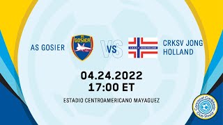 2022 Concacaf Caribbean Club Shield  AS Gosier vs CRKSV Jong Holland [upl. by Heady]