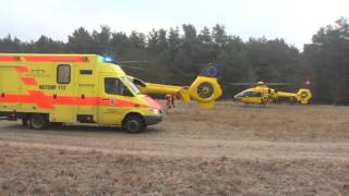 Landung und Start zweier Hubschrauber vom ADAC in Beetz bei Sommerfeld [upl. by Amador477]