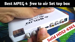 Best MPEG 4 set top box for Free to air satellitesSolid HDS26363 model [upl. by Cut]