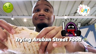 STREET FOOD IN ARUBA  TRYING ARUBAN DISHES  COVID VACATION  FOOD PORN [upl. by Brathwaite433]