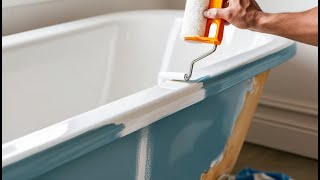 How to quickly and easily paint a bathtub [upl. by Adnical]