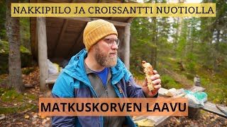 Nakkipiilo ja croissantti nuotiolla  Matkuskorven laavu  Pohjanmaan päiväretkikohteita [upl. by Anom]