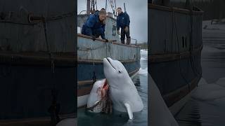 A touching story about a mother whale calling for help from the sailors on the ship to save her baby [upl. by Ltsyrk701]