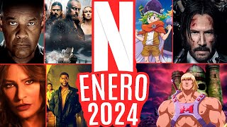 Estrenos NETFLIX ENERO 2024 [upl. by Ettelohcin270]