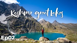 kashmir Great Lakes Trek KGL Trek Vishansar to Gangbal  Ep02 [upl. by Asirak185]