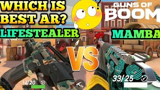 MAMBA VS LIFESTEALER WHICH IS BEST GUNBUCKS AR GUNS OF BOOM GAMEPLAY [upl. by Leimaj]