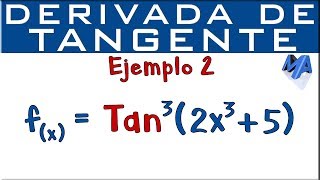 Derivada de Tangente  Ejemplo 2 [upl. by Fenella]