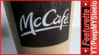 McDonalds Iced Coffee w Caffeine in McCafe Drinks Menu w Calories Information amp Nutrition Facts [upl. by Butcher]