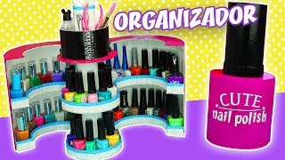 ORGANIZADOR DE ESMALTES  PINTAUÑAS GIGANTE  Manualidades aPasos [upl. by Ian902]