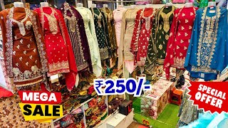 Fancy Suits At Only ₹250 Damaka OFFER Wedding Dresses Lowest Price Zubeda Creation [upl. by Lliw34]