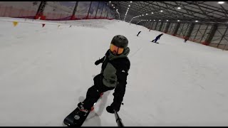 Snowboarding w hali Snow Arena Druskienniki [upl. by Lemmuela]