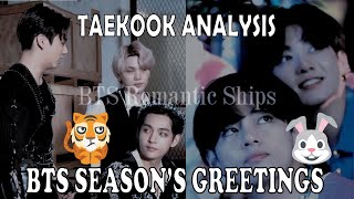 Taekook Analysis  Taekook whipped for each other in BTS 2022 seasons greetings TK together forever [upl. by Ztirf615]