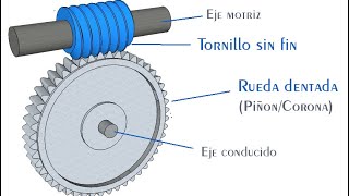 Reductor de velocidad  de corona y tornillo sin fin [upl. by Kyte]