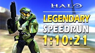 Halo CE Done in 11021  Legendary Speedrun [upl. by Binky373]