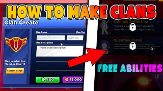 NEW HOW TO CREATE CLANS AND GET FREE ABILITIES IN BLADE BALL  Blade Ball  ROBLOX [upl. by Aelyk]