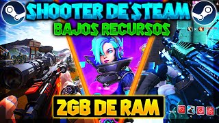 🚀TOP 7 Mejores JUEGOS SHOOTER GRATIS de STEAM ✅para PC de BAJOS RECURSOS 2024😎 PARTE 2 [upl. by Ahsian]