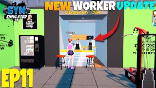 I HIRE NEW WORKER IN BAR NEW UPDATE  Gym Simulator 24 HINDI EP11  FLYNN GAMERZ [upl. by Aihtnamas828]