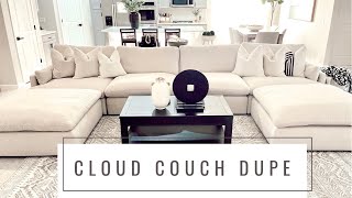 KITCHEN UPDATE AND ORGANIZATION  MY NEW COUCH RESTORATION HARDWARE CLOUD COUCH DUPE [upl. by Lacram]