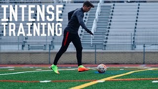 Intense Training Day  A Day In The Life of a FootballerSoccer Player [upl. by Noellyn447]