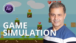 Game Simulation Animation After Effects Motion Graphics Tutorial [upl. by Durrett738]