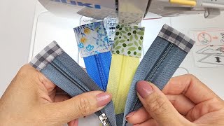 3 Basic Tips to sew zipper tabs perfectly  Sewing Tips and Tricks [upl. by Marilyn]