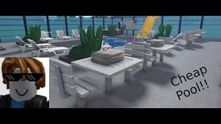 Making A Pool In Bloxburg [upl. by Ahsekan872]