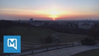 Im Zeitraffer So schön war der Sonnenaufgang auf dem Olympiaberg München [upl. by Nilauqcaj666]