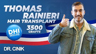 Thomas Rainieri  Hair Transplant  Dr Cinik [upl. by Lionello412]