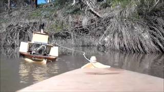 Paddle steamer on the Diamond Creek [upl. by Allerym]