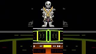 Dustbelief LAST FIGHT  attack 35 No Hit undertale papyrus dustbelief shorts dusttale [upl. by Llenrub]