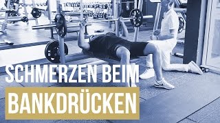 Schmerzen beim Bankdrücken  Die 3 besten Übungen  Krafttraining Bodybuilding [upl. by Artina]