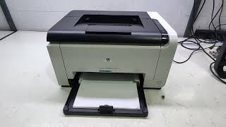 HP Laserjet CP1025nw Color TRANSFER  Instalação na REDE configuração de IP e de papel [upl. by Eetsud]