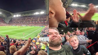 Mo Salah SCORES amp ASSISTS Liverpool 20 Bologna  DAD amp LAD MATCH DAY VLOG [upl. by Alyahsal]