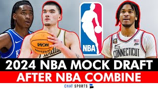 2024 NBA Mock Draft AFTER NBA Combine Ft Donovan Clingan  Who Goes 1 [upl. by Adev]