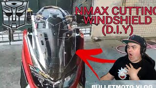 NMAX WINDSHIELD CUTTING DIY [upl. by Nelad978]