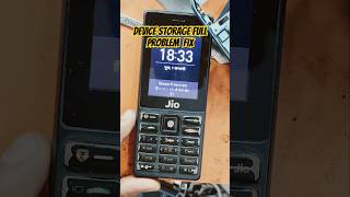 Jio Phone Storage Full Problem Solve  Device Storage Full Problem Fix shorts tech short yt [upl. by Liddle]