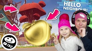 TAJEMSTVÍ ZLATÉHO JABLKA  ACHIEVEMENTY  Tatínek a Barunka  Hello Neighbor [upl. by Nemhauser]