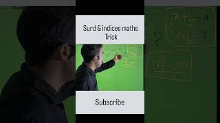 surd amp indices maths trick [upl. by Idhem109]