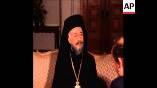 SYND 10273 ARCHBISHOP MAKARIOS INTERVIEWED [upl. by Nelrsa]