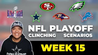 Playoff Clinching Scenarios for Week 15 in the NFL NFL [upl. by Bing802]