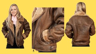 Elevate Your Style With This Brown B3 WW2 Leather Jacket [upl. by Lytsirhc]