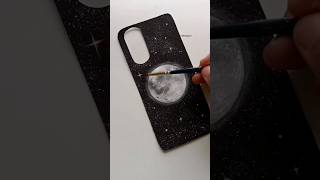 DIY Moon phone case💫🤍 trending phonecase craftyshifazone [upl. by Lacey]